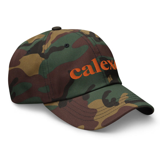 Camo Hat with Orange Calexo Logo