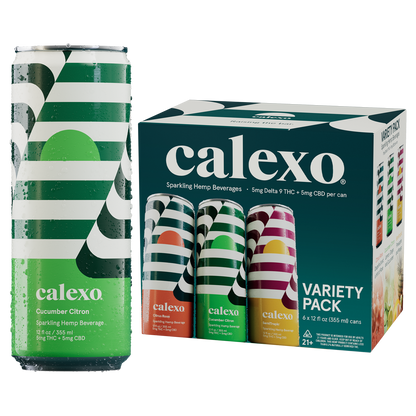 Calexo Variety Pack 12oz. 6pk - Sparkling Hemp Beverages