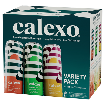 Calexo Variety Pack 12oz. 6pk - Sparkling Hemp Beverages