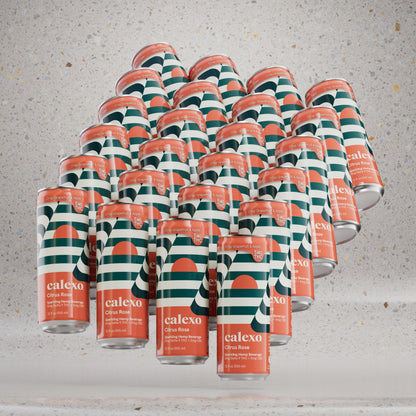 Citrus Rose 12oz. Sparkling Hemp Beverage (Infused 5mg THC + 5mg CBD)