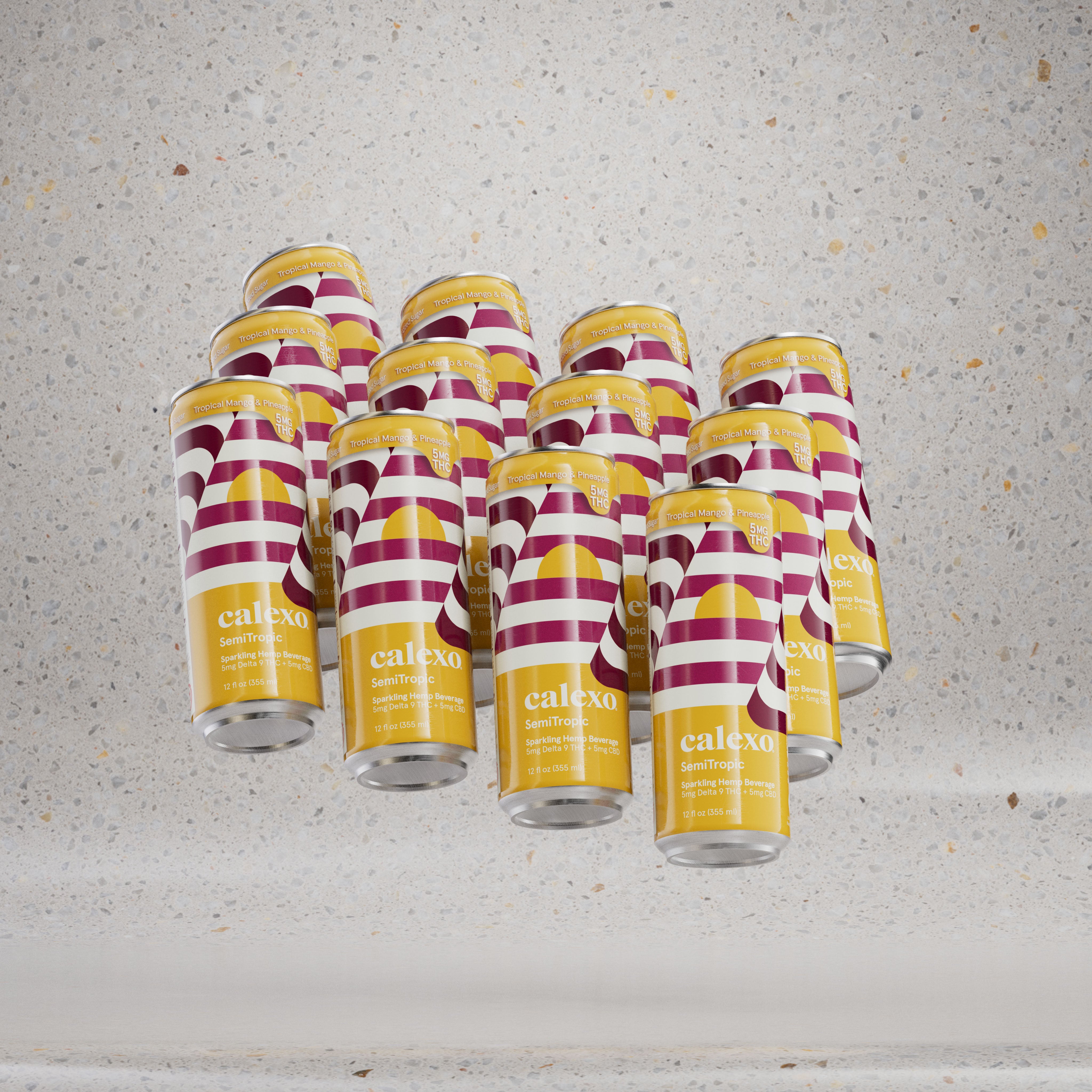 SemiTropic 12oz. Sparkling Hemp Beverage (Infused 5mg THC + 5mg