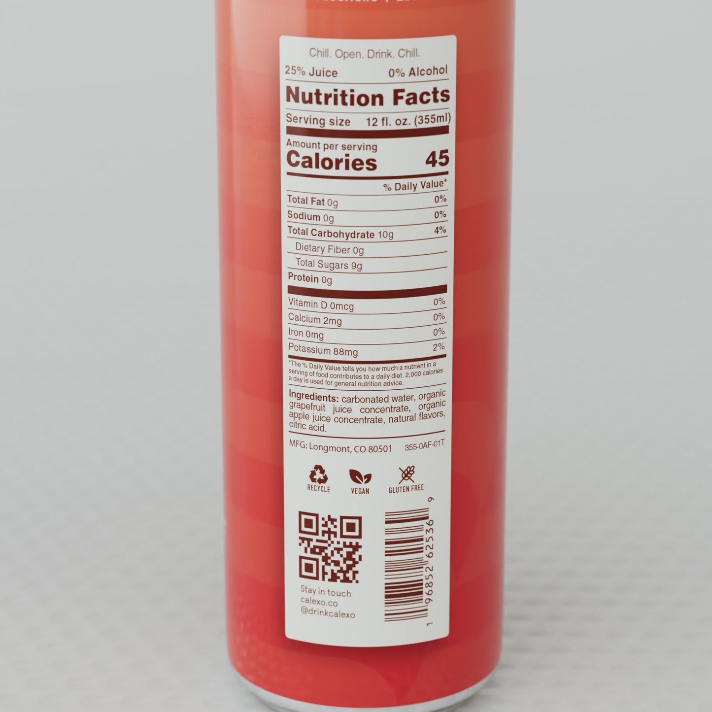 Citrus Rose 12oz. Sparkling Beverage (Classic Non-Alcoholic)