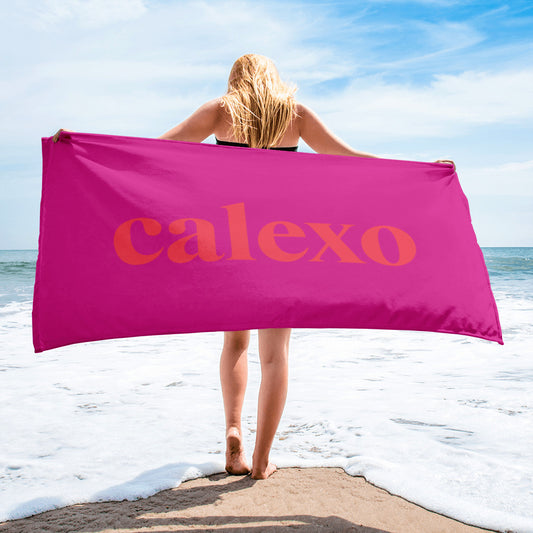 Fuchsia Beach Towel