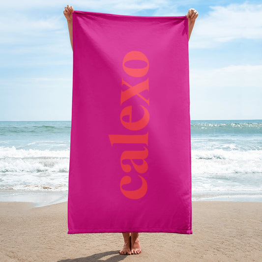 Fuchsia Beach Towel