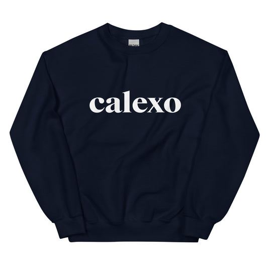 Navy Calexo Logo Crewneck Sweatshirt